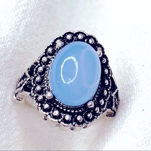 ❤️Seller’s Pick❤️ Baby Blue Moonstone Boho Ring